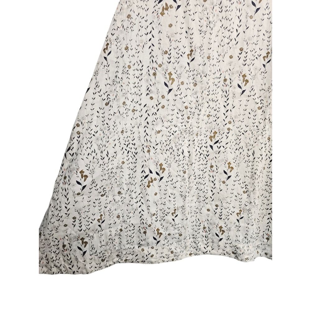 Rachel Zoe Linen Swing Dress L Cottagecore Coastal Grandmother Boho Lagenlook - Picture 7 of 9